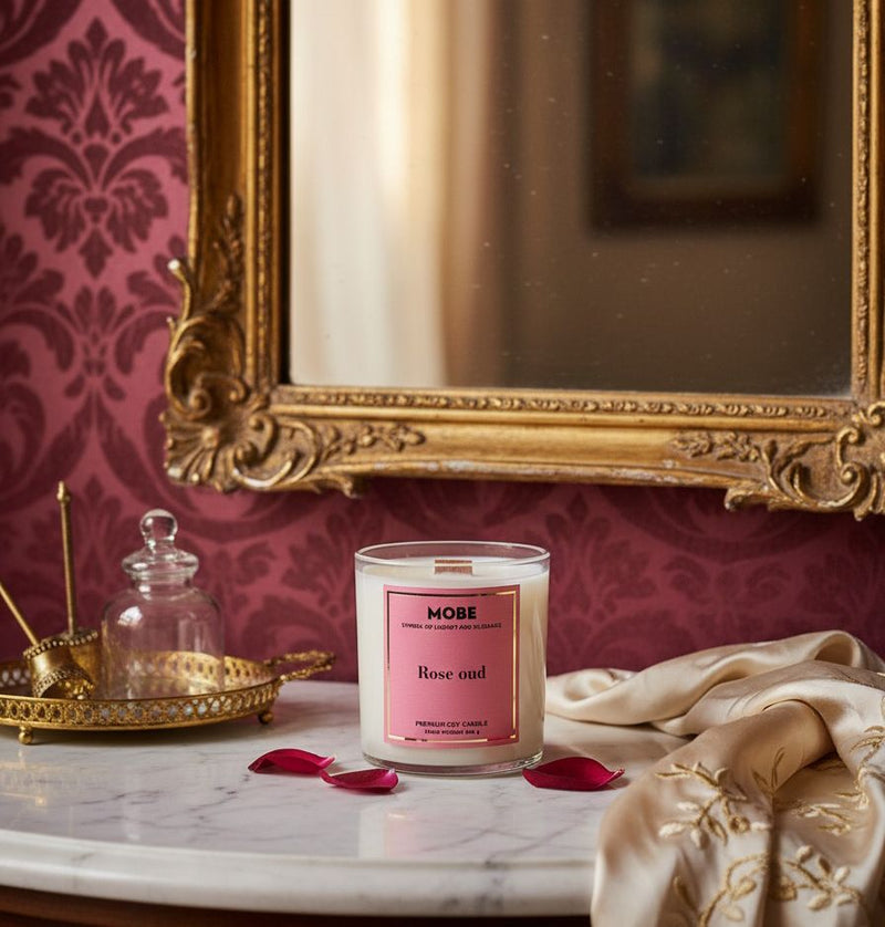 ROSE OUD   –  POT À  BOUGIE